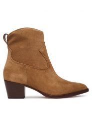 LAUREN RALPH LAUREN Botki 802974389002 Brązowy. Brązowe botki damskie Lauren Ralph Lauren, bez wzorów, bez obcasa, na słupku, bez zapięcia. Za 1,199.00 zł.