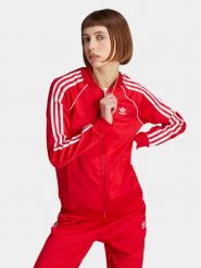 Adidas Bluza adicolor Classics SST IK4032 Czerwony Regular Fit. Czerwone bluzy damskie Adidas, xs, bez wzorów, z bawełny, bez ramiączek, bez kaptura. Za 309.99 zł.