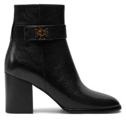Botki Tory Burch. Czarne botki damskie Tory Burch, bez wzorów, bez obcasa, na słupku, bez zapięcia. Za 2,169.00 zł.
