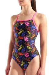 Strój kąpielowy Arena Sea Turtles Swimsuit Lightdrop Back. Czarne stroje kąpielowe damskie ARENA, s, bez wzorów, z materiału. Za 249.99 zł.