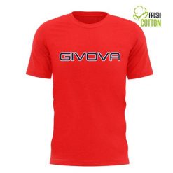Givova Czerwony T-shirt Bawełniany 2XL dla Sportowców. Czerwone t-shirty damskie Givova, xl, bez wzorów, z bawełny, eleganckie, bez kołnierzyka, bez ramiączek. Za 52.75 zł.