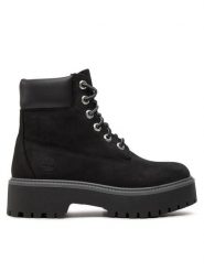 Timberland Trapery Stone Street 6In Wp TB1A5RH50151 Czarny. Czarne trapery damskie Timberland, z nubiku, bez zapięcia. Za 659.99 zł.