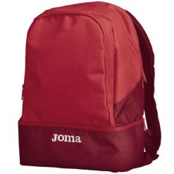 Plecak sportowy Joma Estadio III czerwony. Czerwone plecaki męskie Joma, bez wzorów, z materiału, sportowe. Za 79.00 zł.