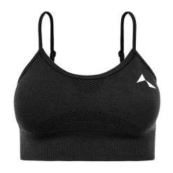 Biustonosz fitenss Carpatree Vibe Seamless. Czarne bielizna sportowa damska Carpatree, xs, bez wzorów. Za 64.99 zł.