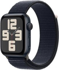 Smartwatch Apple Watch SE 2023 GPS 44mm Midnight Alu Sport Loop Czarny (MREA3QR/A). Czarne zegarki smartwatch Apple, bez wzorów. Za 2,000.14 zł.