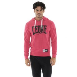 Bluza z bawełna z kaptur na co dzień na siłownię. Fioletowe bluzy męskie LEONE 1947 APPAREL, bez wzorów, z bawełny, bez kaptura, na fitness i siłownię. W wyprzedaży za 151.56 zł.