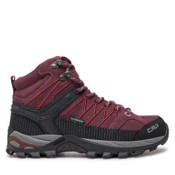 Trekkingi CMP. Czerwone obuwie sportowe damskie CMP, bez wzorów, bez zapięcia, trekkingowe. Za 329.99 zł.