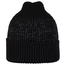 Czapka zimowa Buff Merino Active Beanie - solid black. Czarne czapki damskie Buff, na zimę, bez wzorów, z wełny, sportowe. Za 179.99 zł.