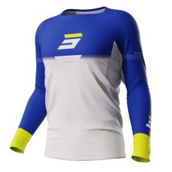 Jersey Shot Stok. Białe bluzy męskie SHOT RACE GEAR, bez wzorów, z jersey, sportowe, bez ramiączek, bez kaptura. Za 216.00 zł.