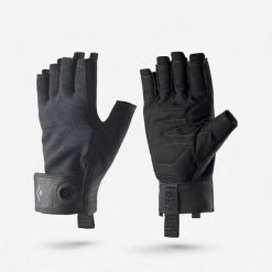 Rękawiczki na via ferrata Crag Black Diamond. Czarne rękawiczki męskie Black Diamond, bez wzorów. Za 89.99 zł.