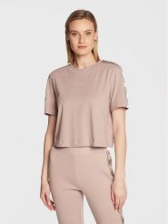 Guess T-Shirt V3RI08 I3Z14 Różowy Relaxed Fit. Czerwone t-shirty damskie Guess, m, z aplikacjami, z bawełny, bez kołnierzyka, bez ramiączek. Za 129.99 zł.