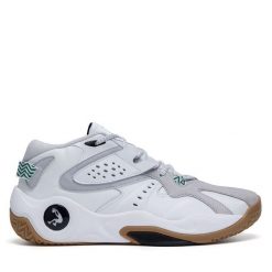 Buty do koszykówki SHAQ. Białe buty sportowe męskie Shaq, bez wzorów, bez zapięcia, do koszykówki. Za 269.99 zł.