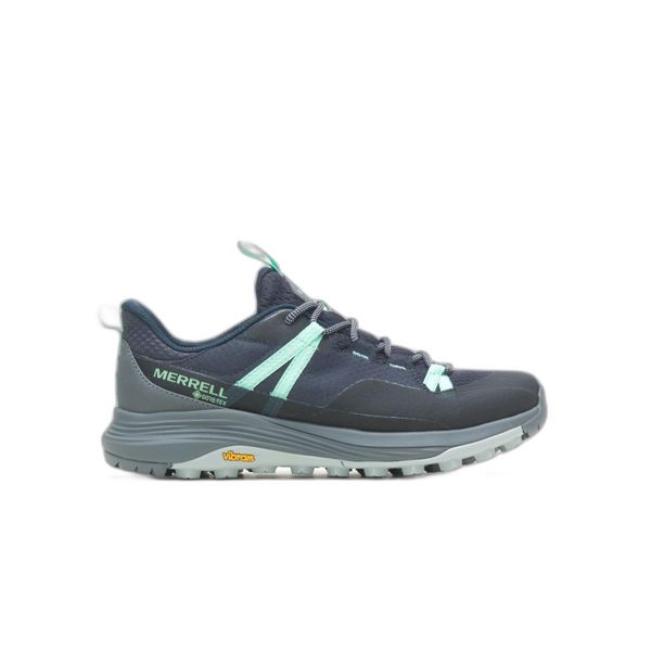 Damskie buty trekkingowe Merrell Siren 4. Niebieskie obuwie trekkingowe damskie Merrell, z materiału, bez zapięcia. W wyprzedaży za 581.00 zł.