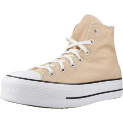 Buty CONVERSE CHUCK TAYLOR ALL STAR LIFT HI Pomarańczowy. Brązowe obuwie sportowe damskie Converse, bez wzorów, z tkaniny, bez zapięcia. Za 369.99 zł.