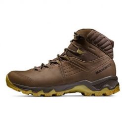 Buty trekkingowe męskie Mammut Mercury Iv Mid Gtx. Brązowe buty zimowe męskie Mammut, z materiału, za kostkę, bez zapięcia. Za 849.99 zł.
