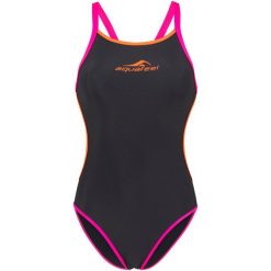 Strój kąpielowy damski Aquafeel V-Back. Czarne stroje kąpielowe damskie AQUAFEEL, bez wzorów. Za 189.99 zł.