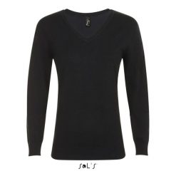 Sweter damski Sol's Glory. Czarne swetry nierozpinane damskie SOL'S, na zimę, s, bez wzorów, bez kołnierzyka, bez ramiączek. Za 208.00 zł.