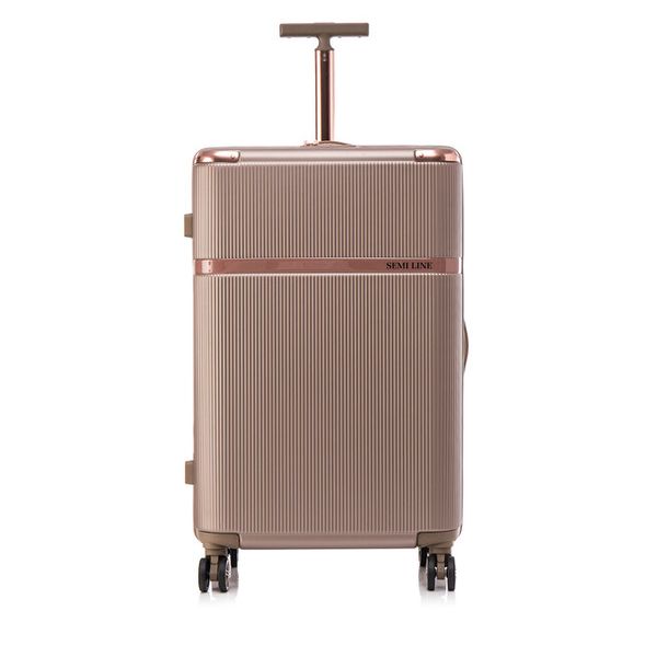 Walizka duża Semi Line. Czerwone walizki damskie Semi-line, bez wzorów, duże. Za 259.99 zł.