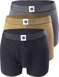 Iguana Męskie bokserki Iguana BOSER 3PACK black/olive/dark grey rozmiar 3XL. Czarne bokserki męskie IGUANA, bez wzorów. Za 89.98 zł.