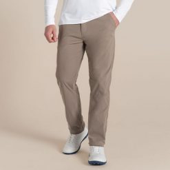 Męskie Golf NosiLife Santos Trousers II. Brązowe swetry męskie Craghoppers, m, bez wzorów, z materiału, bez kołnierzyka, bez ramiączek. Za 500.20 zł.