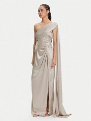Marciano Guess Sukienka wieczorowa 5YGK01 7246A Beżowy Regular Fit. Brązowe sukienki damskie Marciano Guess, z aplikacjami, z syntetyku, wizytowe, bez kołnierzyka, bez ramiączek. Za 1,199.00 zł.