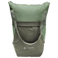 Torba rowerowa VAUDE TwinShopper. Zielone torby sportowe męskie Vaude, bez wzorów, z materiału, na ramię. Za 478.05 zł.