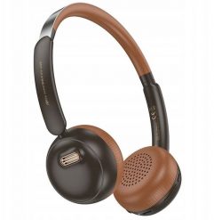 HOCO słuchawki bezprzewodowe bluetooth nagłowne W62 brązowe. Brązowe słuchawki bezprzewodowe Hoco. Za 51.89 zł.
