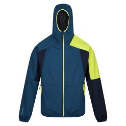Kurtka softshell Regatta Tarvos VII. Niebieskie kurtki sportowe męskie Regatta, bez wzorów, z softshellu, bez kaptura, trekkingowe. Za 159.99 zł.