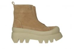 Botki Bayla-200 124 4172 A-101 200008, Beżowy, Skóra naturalna - 39. Brązowe botki damskie Bayla, bez wzorów, ze skóry, bez obcasa, na platformie, bez zapięcia. W wyprzedaży za 299.00 zł.