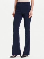 Rinascimento Spodnie materiałowe CFC0125318003 Granatowy Flare Fit. Niebieskie spodnie materiałowe damskie Rinascimento, bez wzorów, z materiału. Za 329.99 zł.