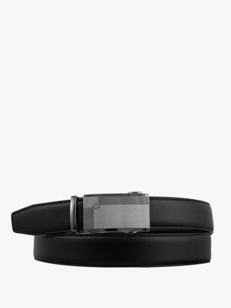 Czarny pasek ze skóry licowej. Czarne paski męskie Ryłko, z denimu, klasyczne. Za 129.99 zł.