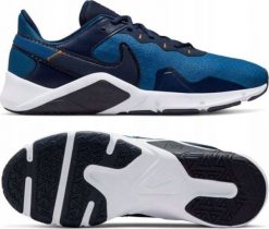 Nike Buty Nike CQ9356-402 Legend Essential 2. Buty sportowe męskie Nike, bez wzorów, bez zapięcia. Za 259.00 zł.