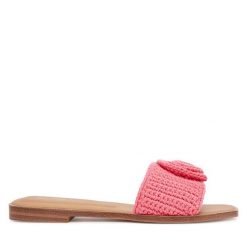 Klapki Aldo. Czerwone klapki damskie Aldo, bez wzorów, bez obcasa, bez zapięcia. Za 219.99 zł.