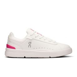 ON The Roger Advantage White | Pink Sneakersy damskie. Białe obuwie sportowe damskie On, bez wzorów, ze skóry, bez zapięcia, tenisowe. Za 599.99 zł.