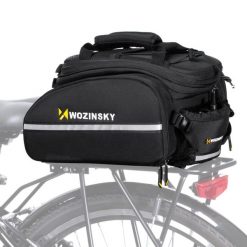 Torba rowerowa na bagażnik Wozinsky wodoodporna 35 L czarny. Czarne torby na ramię męskie Wozinsky, z materiału, na ramię, duże. Za 129.99 zł.