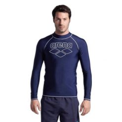 Koszulka kąpielowa z długim rękawem z grafiką Arena Rash. Białe kąpielówki męskie ARENA, m, bez wzorów, długie. Za 213.00 zł.