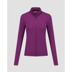 Bluza damska Dolomite Latemar Zip Fleece. Fioletowe bluzy damskie Dolomite, bez wzorów, bez ramiączek, bez kaptura. W wyprzedaży za 423.00 zł.