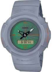 Zegarek Casio G-Shock Zegarek męski analogowo-cyfrowy 55 mm (AW-500MNT-8ADR). Analogowe zegarki męskie Casio, bez wzorów. Za 482.99 zł.