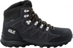 Buty trekkingowe męskie Jack Wolfskin Refugio Texapore Mid czarne r. 45. Czarne trekkingi męskie Jack Wolfskin, bez zapięcia. Za 416.00 zł.