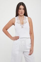 Top damski z koronką TWINSET. Topy damskie Twinset Milano, l, bez wzorów, z koronki, bez kołnierzyka, bez ramiączek. Za 449.00 zł.