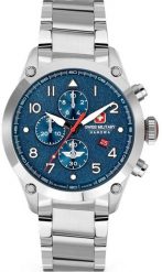 Zegarek Swiss Military Hanowa Męski niebieska tarcza 44 mm (SMWGI2101502). Niebieskie zegarki męskie Swiss Military Hanowa, bez wzorów. Za 1,137.99 zł.