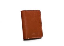 Skórzany cienki portfel męski z bilonówką SOLIER SW16 SLIM brąz. Brązowe portfele męskie bez wzorów, z materiału. Za 95.00 zł.