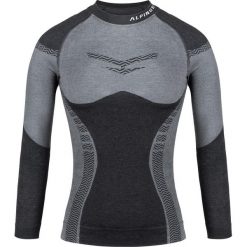 Bluza termoaktywna trekkingowa damska Alpinus Pro Miyabi Edition. Szare bielizna sportowa damska Alpinus, xl, bez wzorów, bez ramiączek, bez kaptura. Za 238.37 zł.