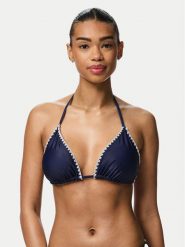 Pieces Góra od bikini Luva 17156770 Granatowy. Niebieskie bikini Pieces, bez wzorów, z syntetyku. Za 69.99 zł.
