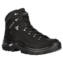 Buty trekkingowe damskie Lowa Renegade Mid Gtx. Czarne obuwie trekkingowe damskie Lowa, z materiału, za kostkę, bez zapięcia. Za 987.00 zł.