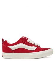 Vans Tenisówki Knu Skool VN000D75BOP1 Czerwony. Czerwone trampki i tenisówki damskie Vans, bez wzorów, ze skóry, bez zapięcia. Za 219.99 zł.
