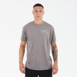 Koszulka bawełniana BIGGER szara. Szare bluzki damskie Legea, bez wzorów, z bawełny, sportowe, bez kołnierzyka, bez ramiączek. Za 52.00 zł.