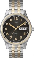 ZEGAREK MĘSKI TIMEX Charles Two-Tone T26481 INDIGLO + BOX. Zegarki męskie Timex, bez wzorów. Za 320.81 zł.