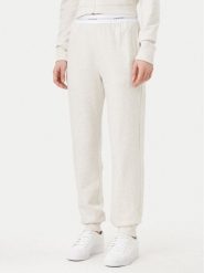Calvin Klein Underwear Spodnie dresowe 000QS7271E Beżowy Regular Fit. Brązowe spodnie dresowe damskie Calvin Klein Underwear, bez wzorów, z bawełny. Za 239.99 zł.