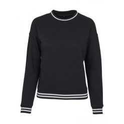 Sweter Damski Oversized College. Białe swetry nierozpinane damskie BUILD YOUR BRAND, xl, bez wzorów, bez kołnierzyka, bez ramiączek. Za 142.99 zł.